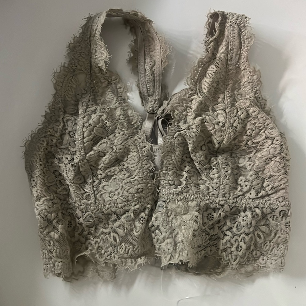 NWT * Aerie Tan Lace Bralette Size XXS